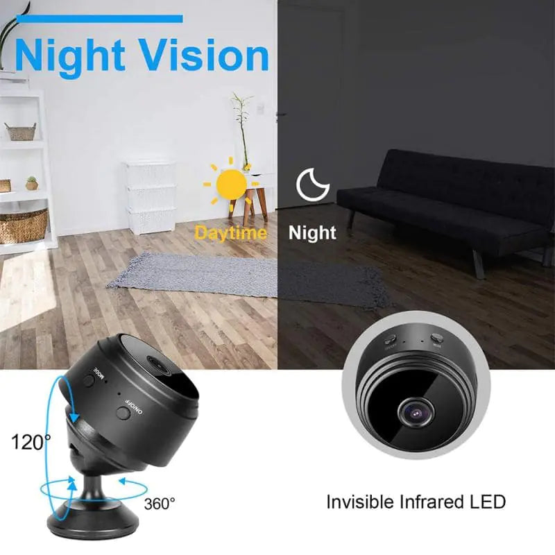 Mini Smart WiFi Security Camera | Home Security 24/7